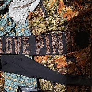 Vs pink leopard print leggings